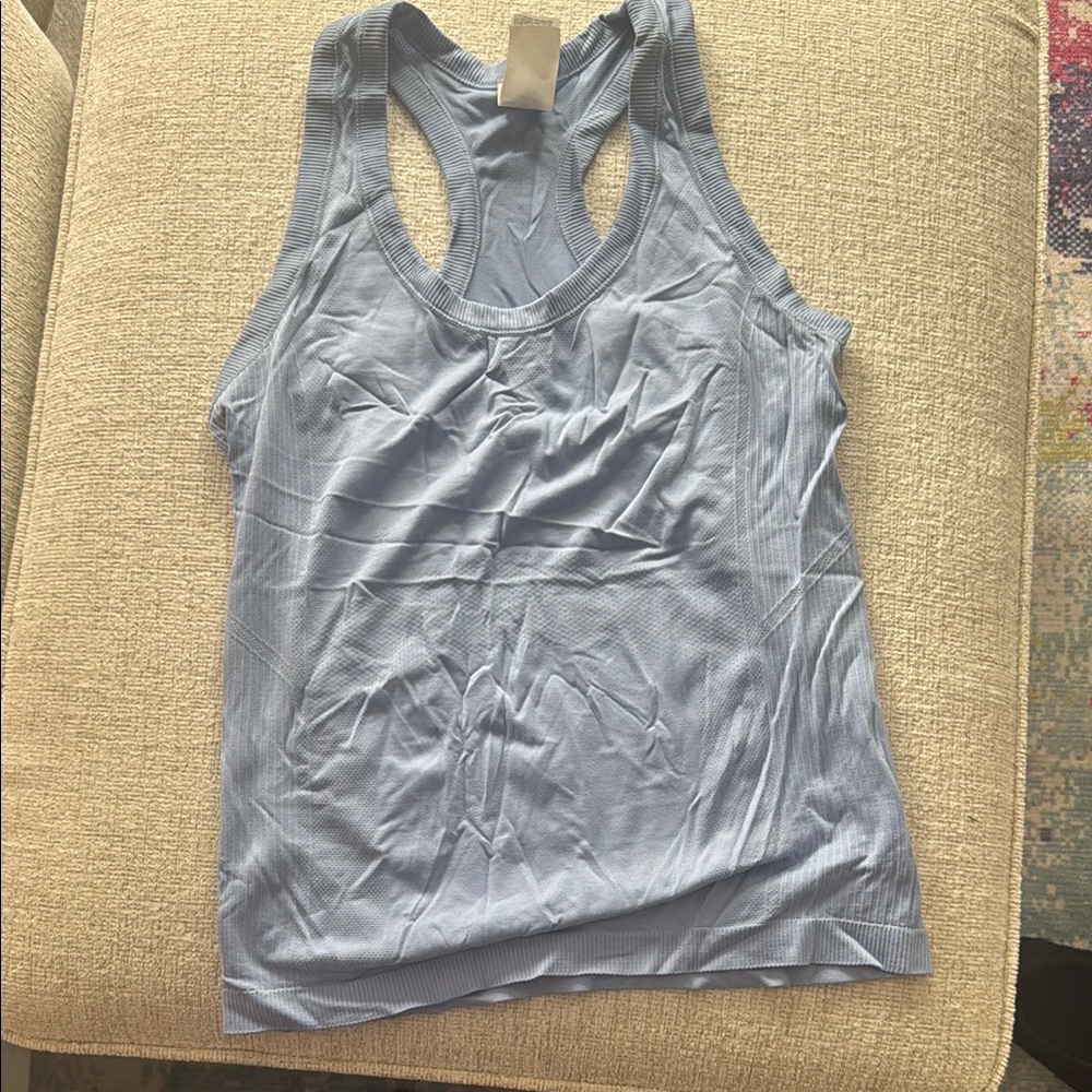 Old Navy Blue Gray Racerback Tank Top